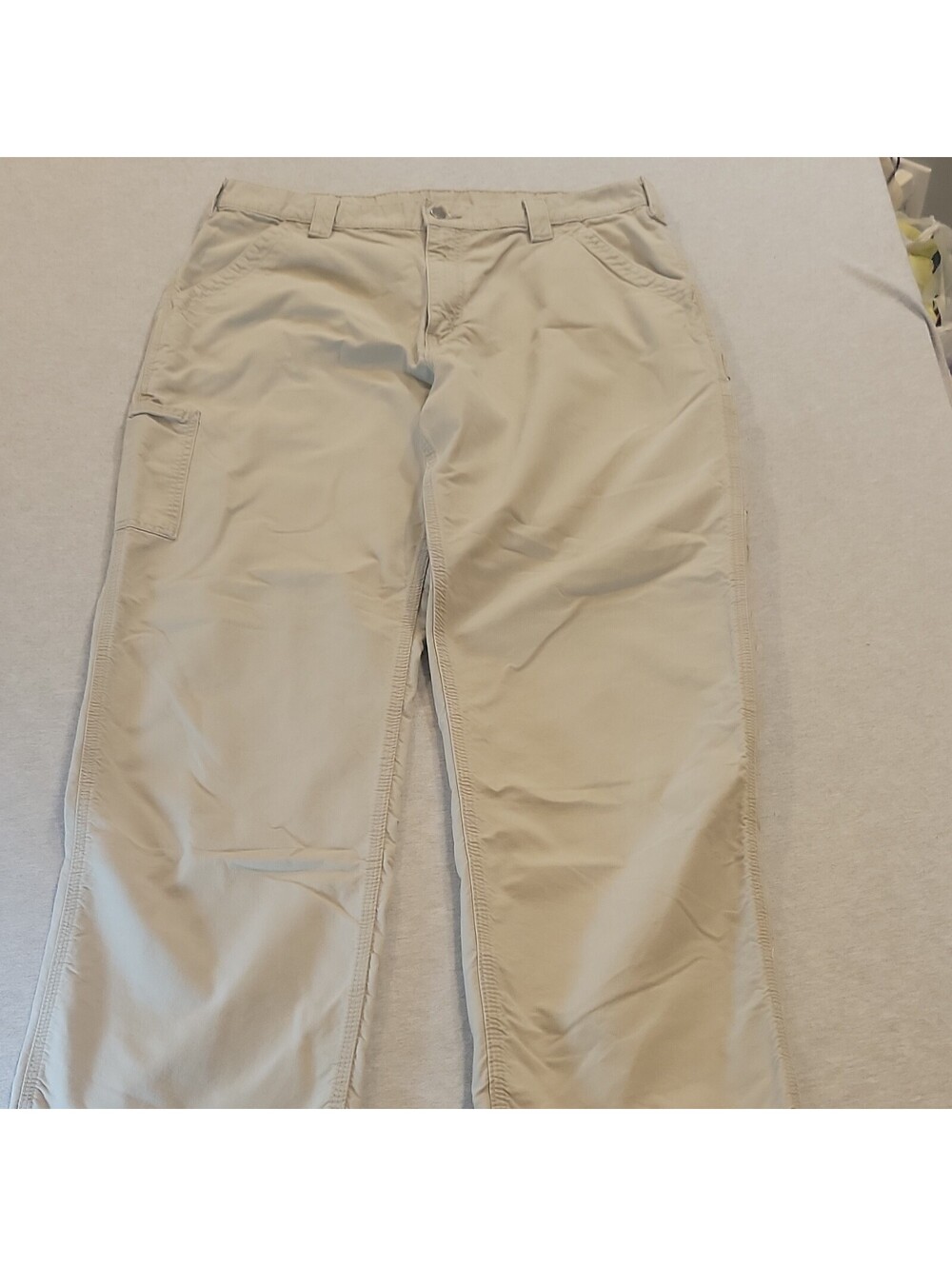 Carhartt B151TAN Men's Beige Cotton Canvas Work Pants Size 38